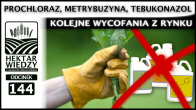 Photo of PROCHLORAZ, METRYBUZYNA, TEBUKONAZOL – KOLEJNE WYCOFANIA Z RYNKU. | ODCINEK 144