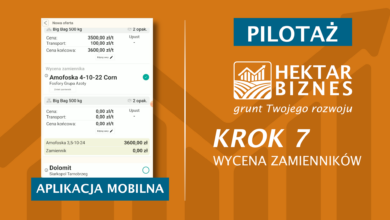 Photo of HEKTAR BIZNES – KROK 7 | WYCENA ZAMIENNIKÓW