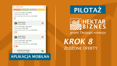 Photo of HEKTAR BIZNES – KROK 8 | ZŁOŻONE OFERTY